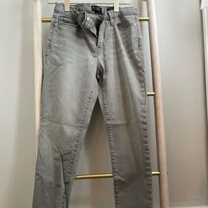 Banana republic mid-rise skinny jean in light gray wash